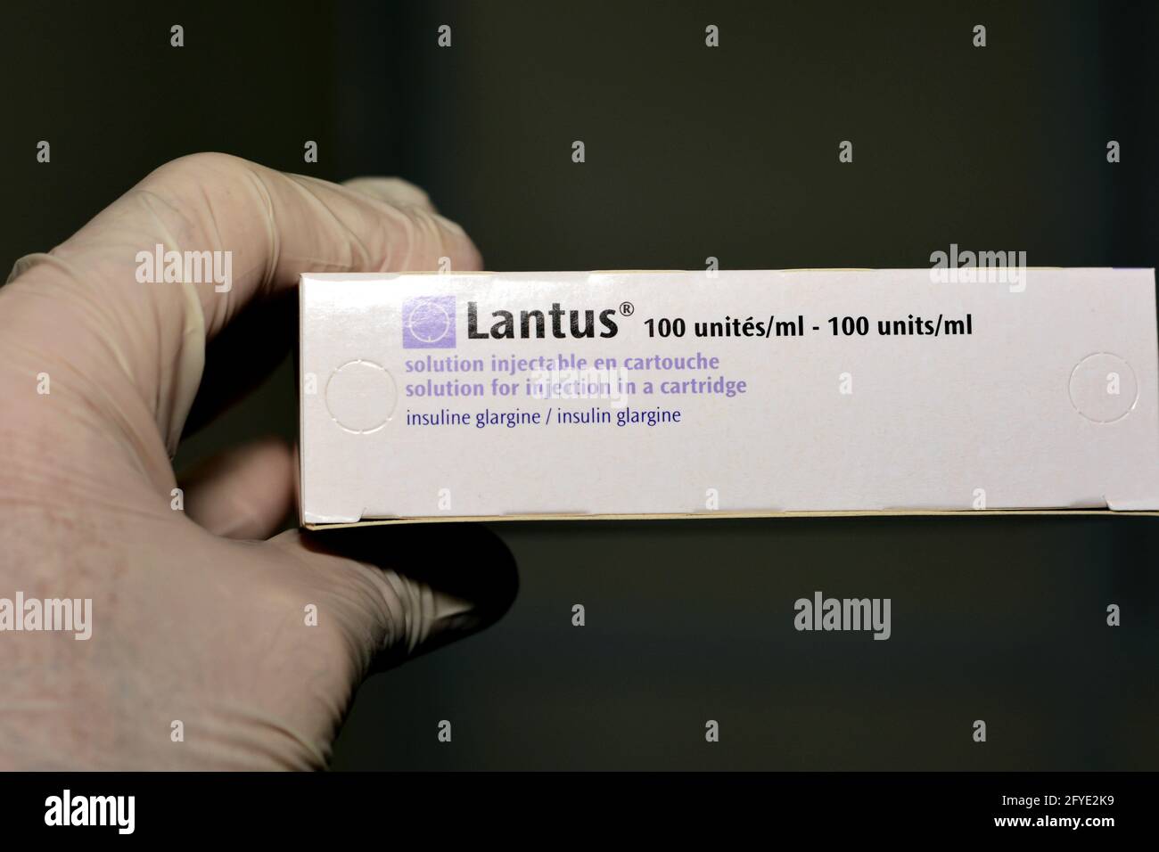 Lantus (insulin glargine injection) 100 Units cartridge is indicated in