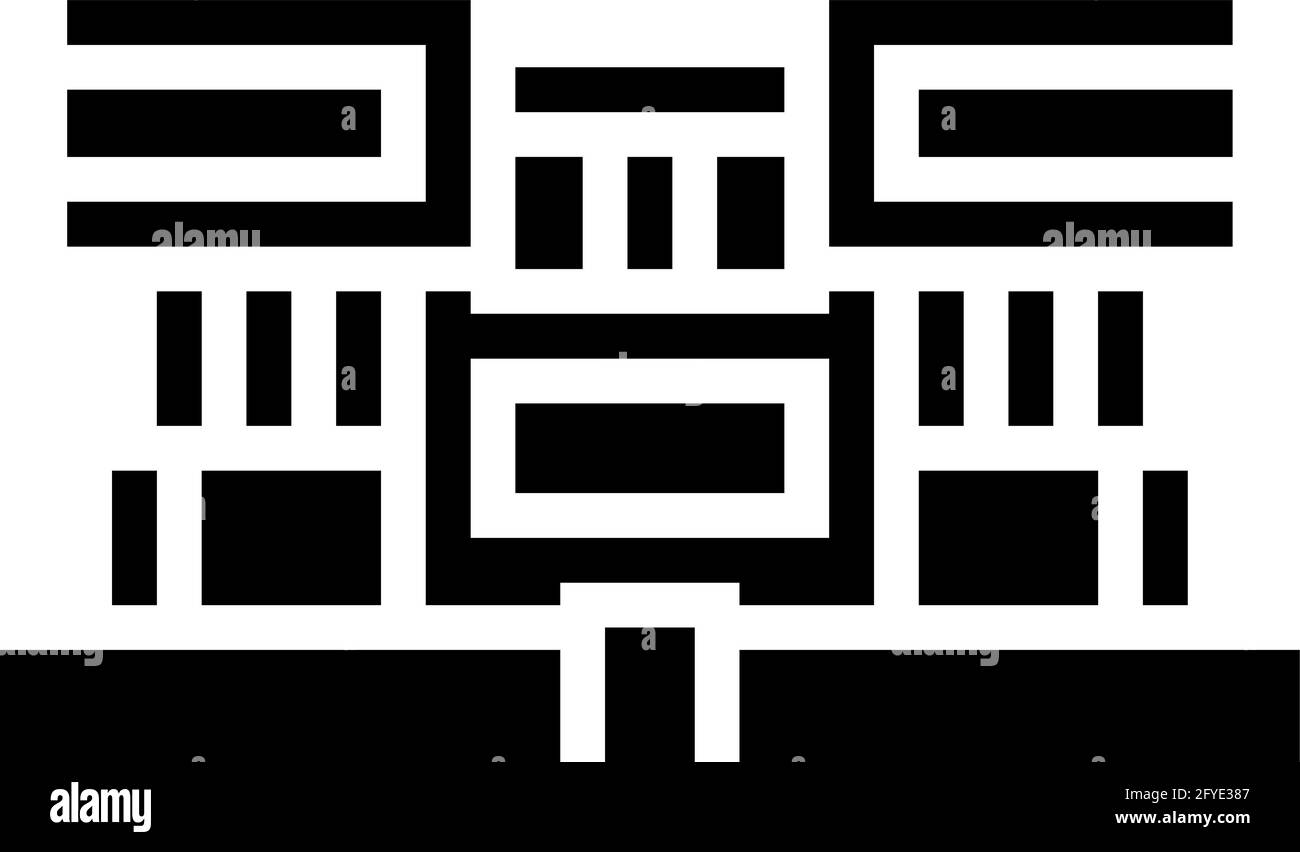 villa house glyph icon vector illustration Stock Vector Image & Art - Alamy