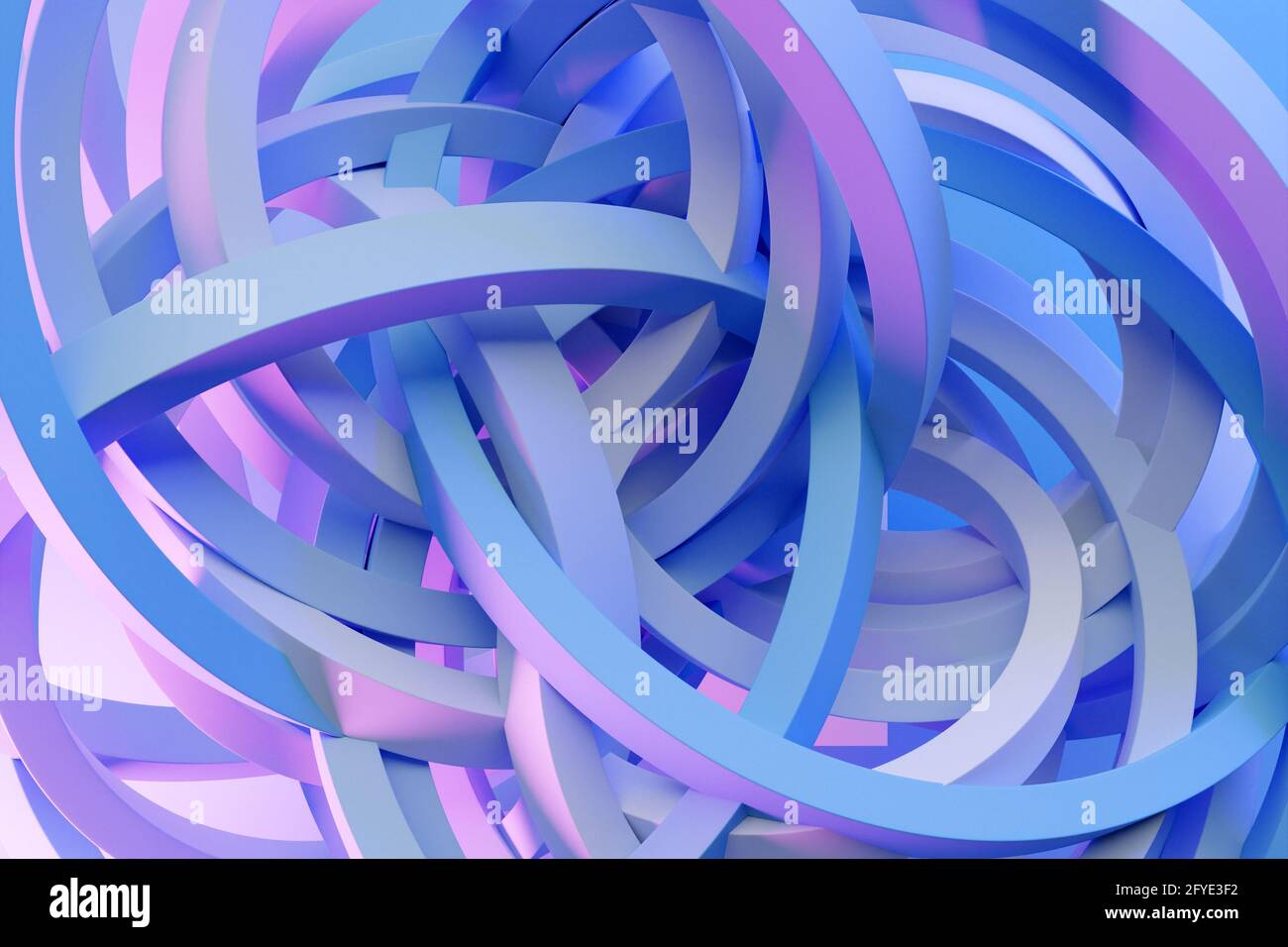 3d illustration blue abstract background with geometric figure ...