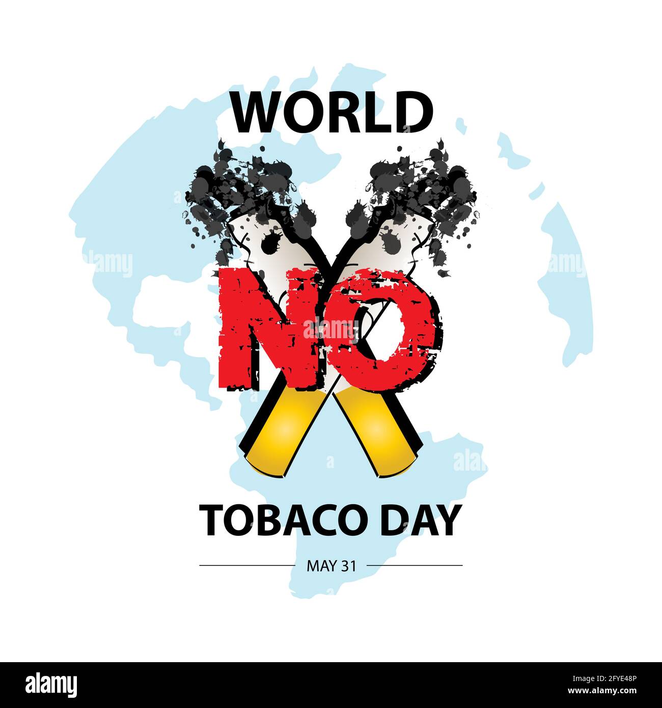 World no tobacco day concept Stock Photo
