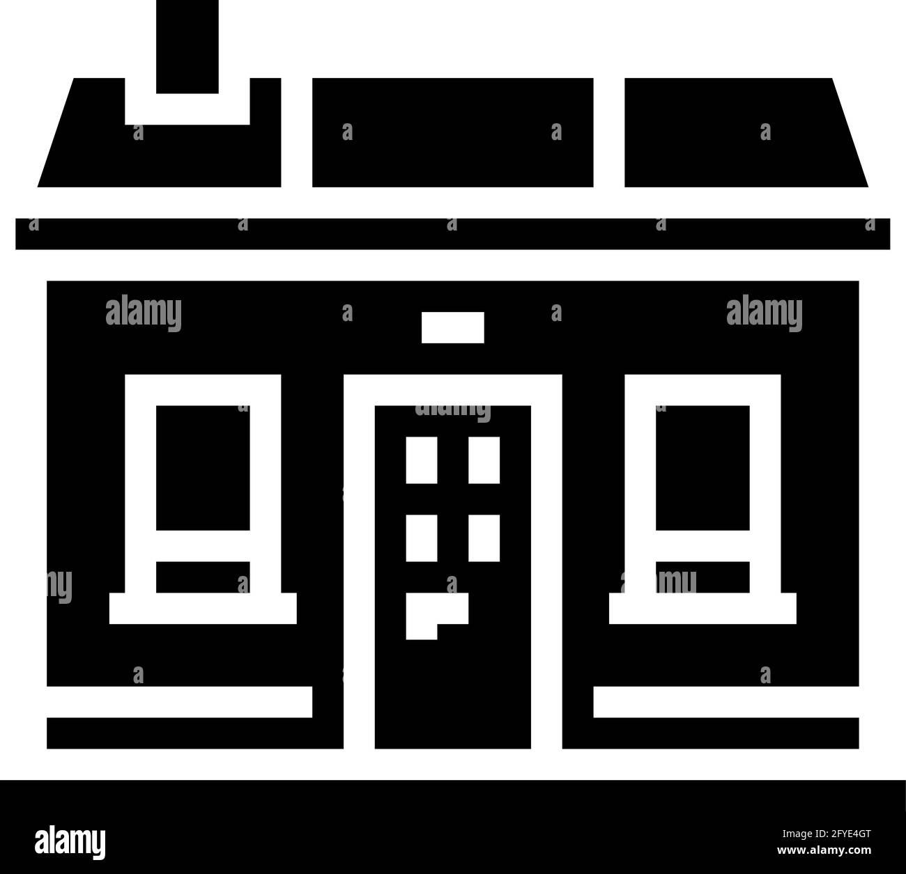 tiny home house glyph icon vector illustration Stock Vector Image & Art ...