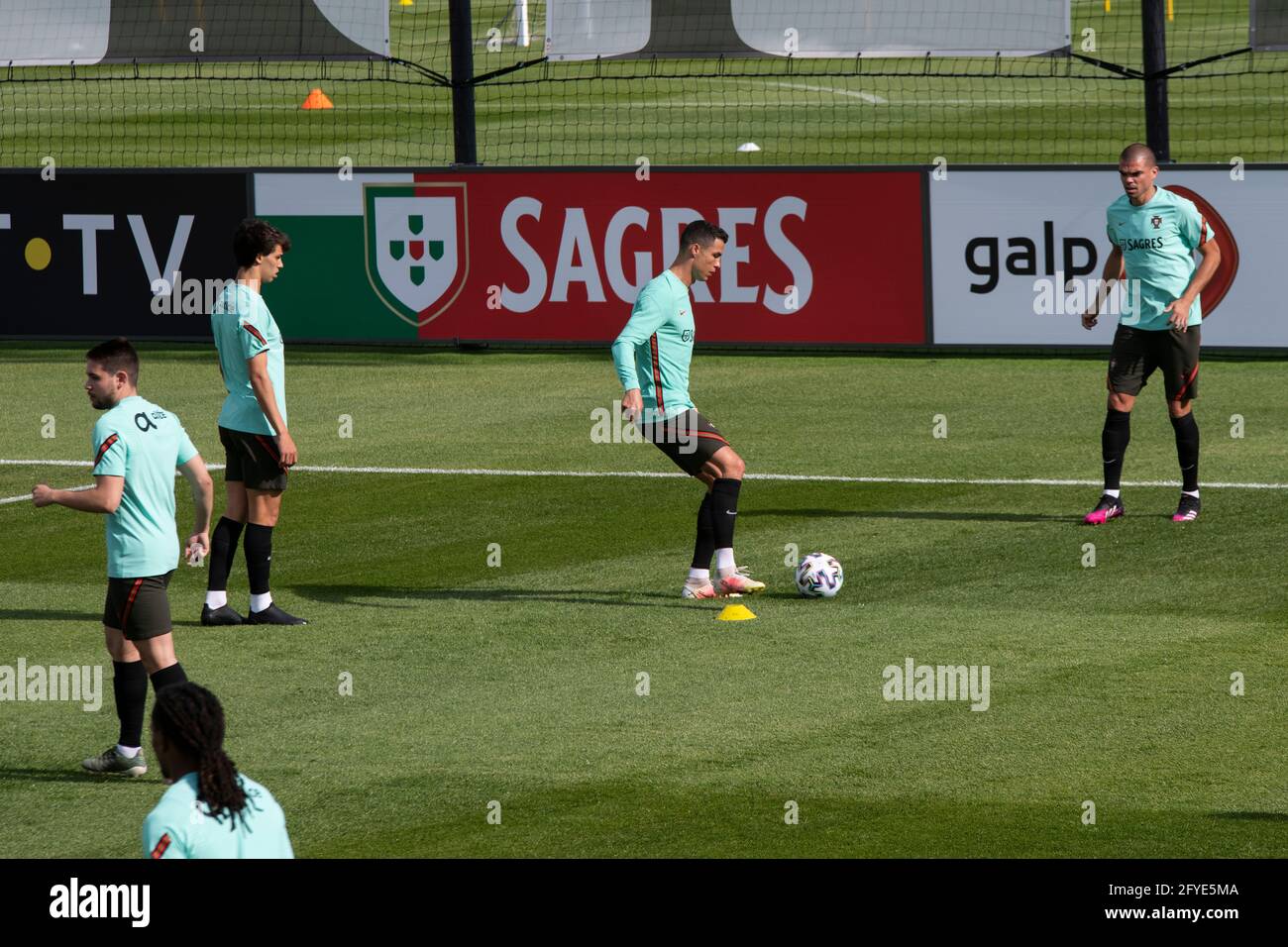 Oeiras, Portugal. 27th May, 2021. Cristiano Ronaldo seen in action