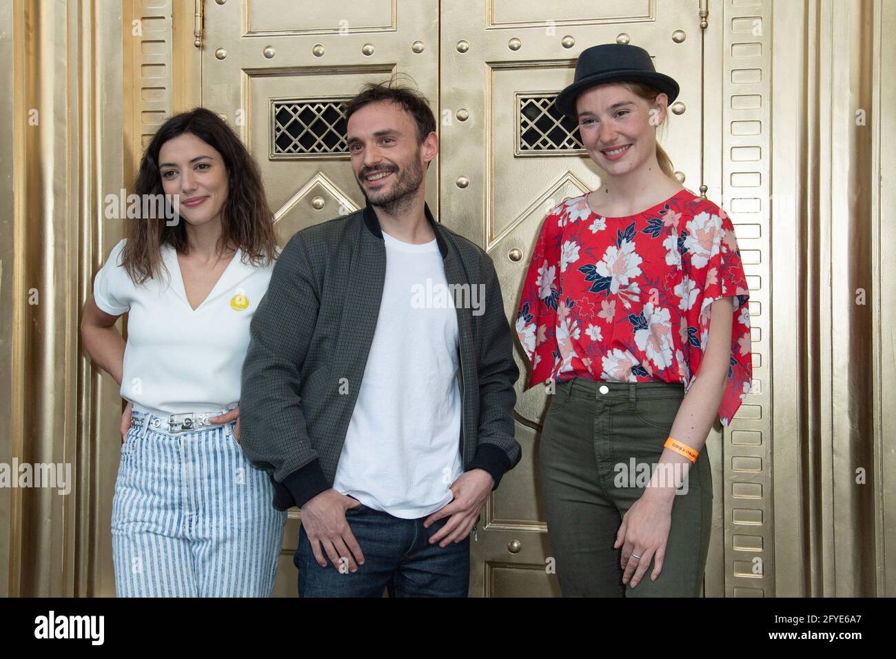 Vanessa Guide, Jerome Niel and Deborah Francois attending the 'Gims x