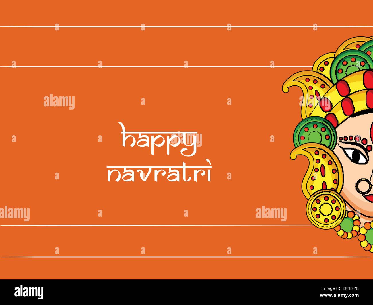 Hindu Festival Navratri Stock Vector Image Art Alamy