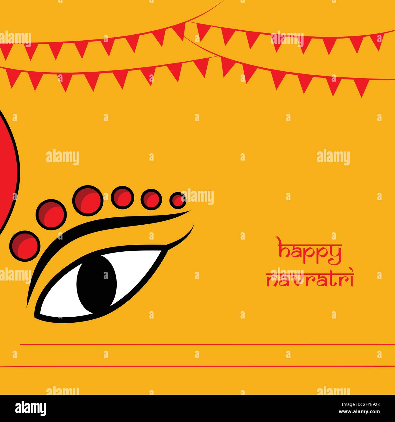 hindu festival Navratri Stock Vector