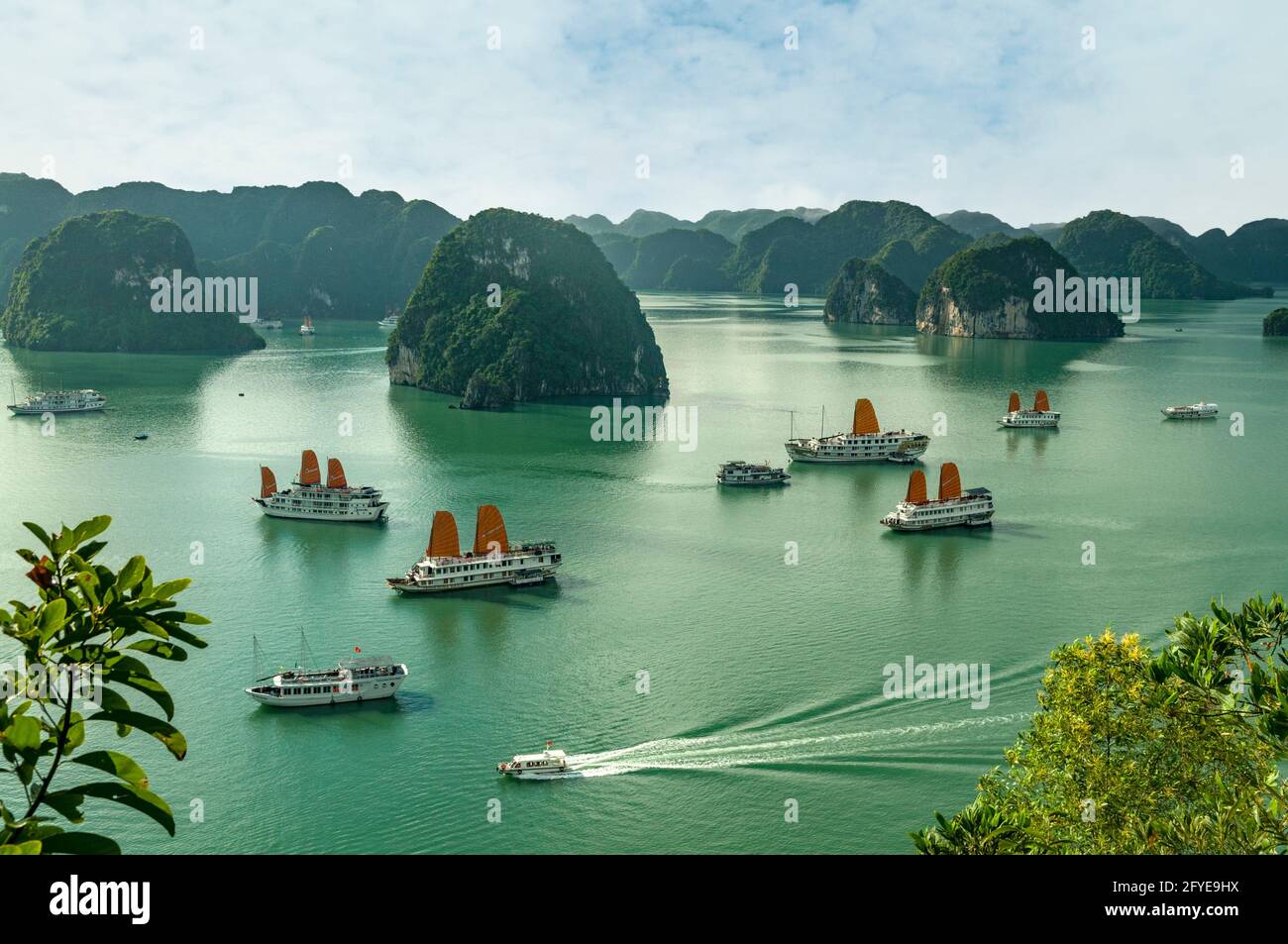 View from Ti Top Island, Halong Bay, Vietnam Stock Photo