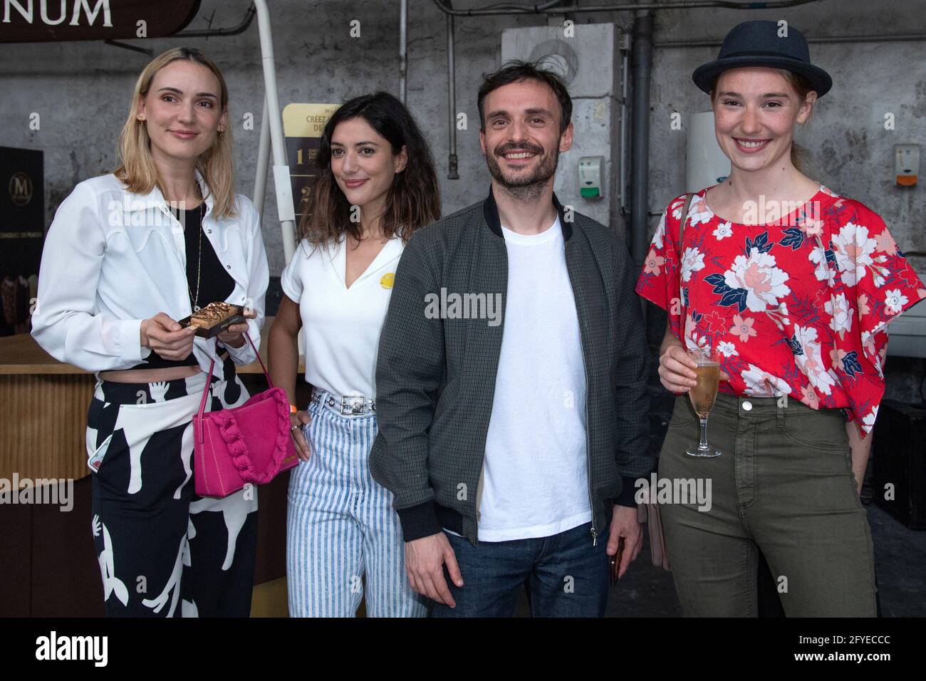 Natoo, Vanessa Guide, Jerome Niel and Deborah Francois attending the