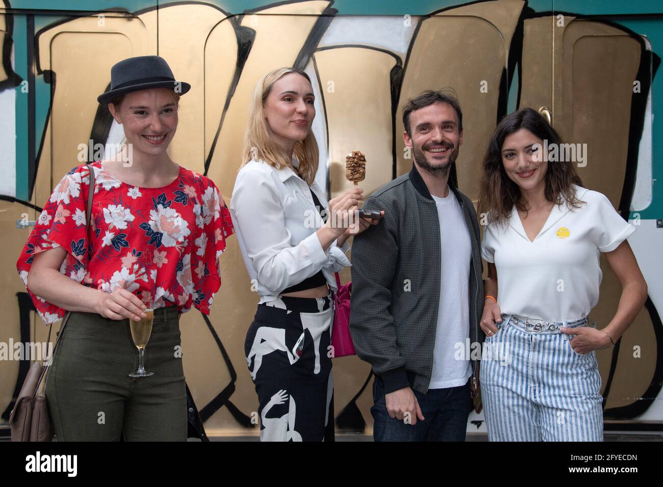 Deborah Francois, Natoo, Jerome Niel and Vanessa Guide attending the