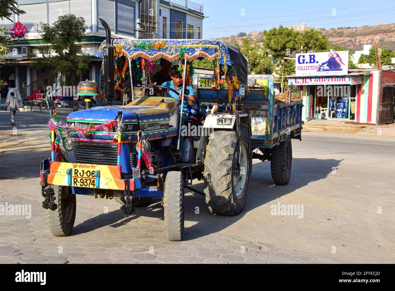 Tractor, Rajasthan, India Stock Photo Alamy