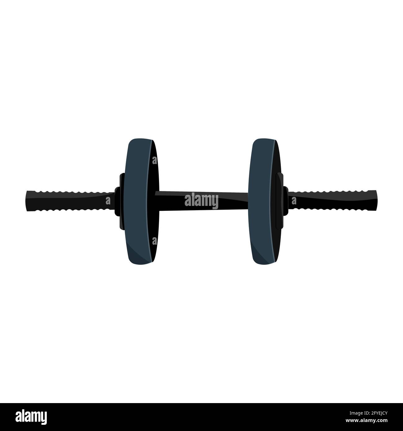 Dumbbells isolated on a white background. Dumbbell vector icon. Stock Vector