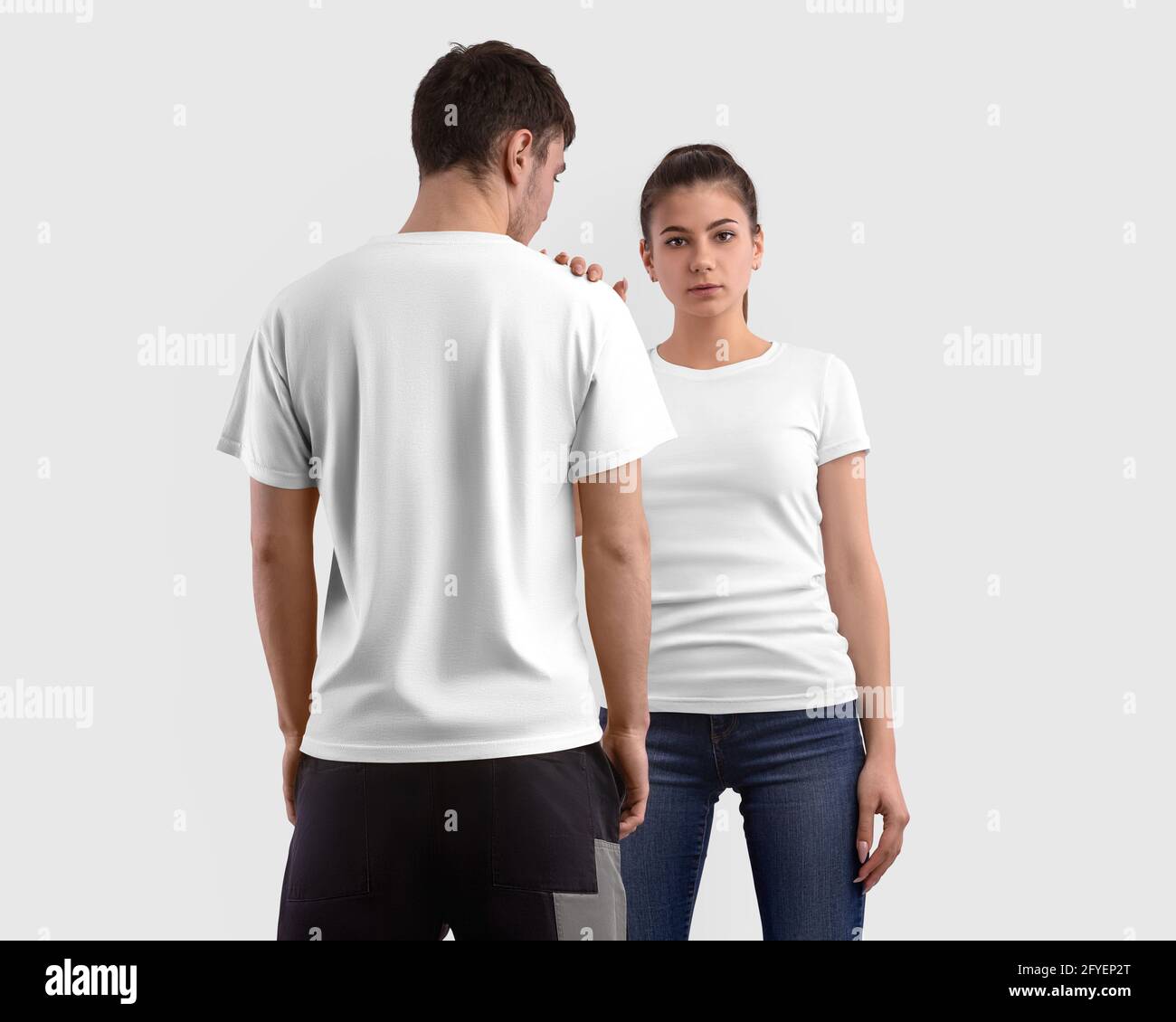 Girl wearing men's t shirt sale