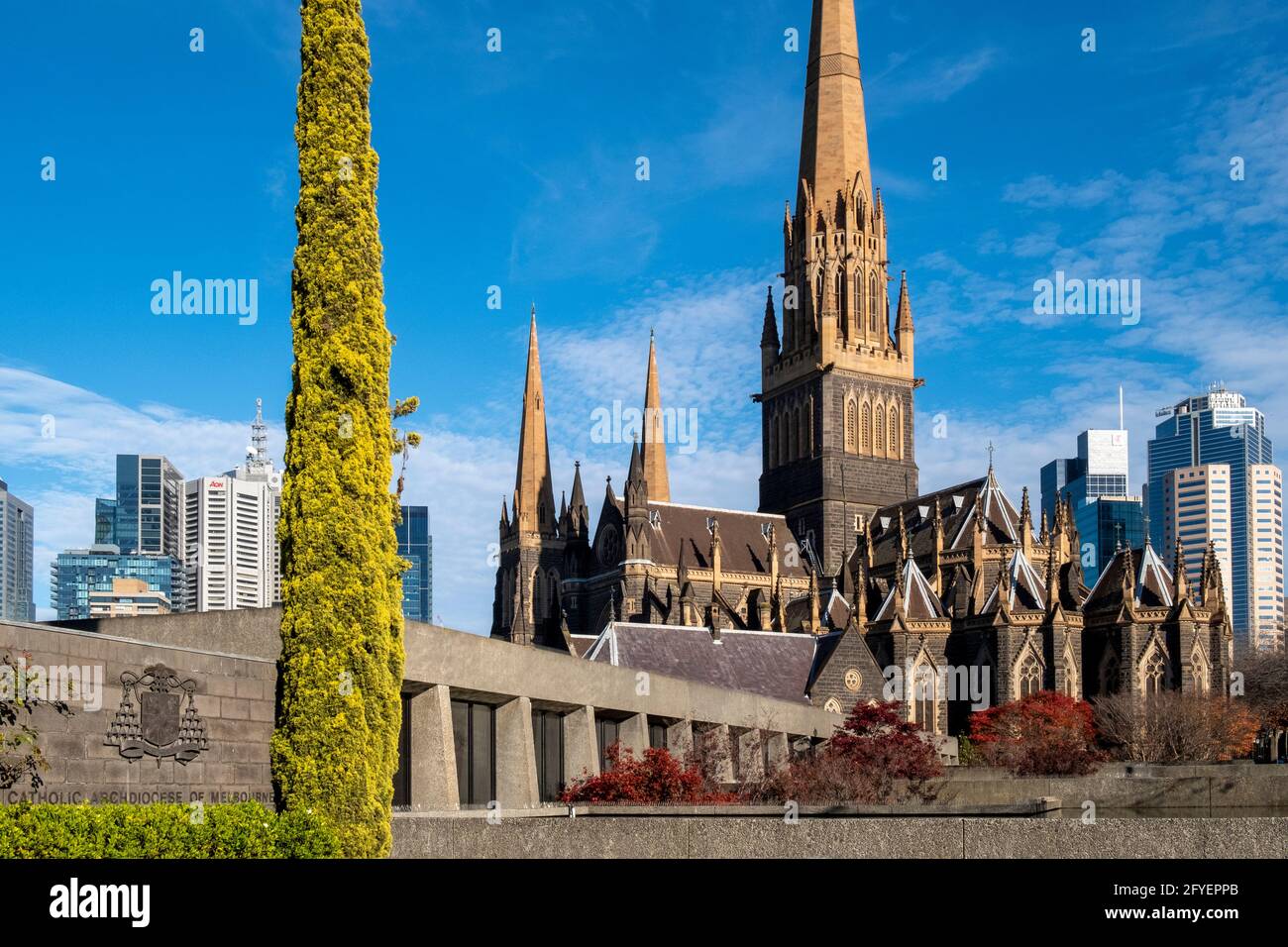 St Patrick's Roman Catholic cathedral, Melbourne, Victoria, Australia Stock Photo