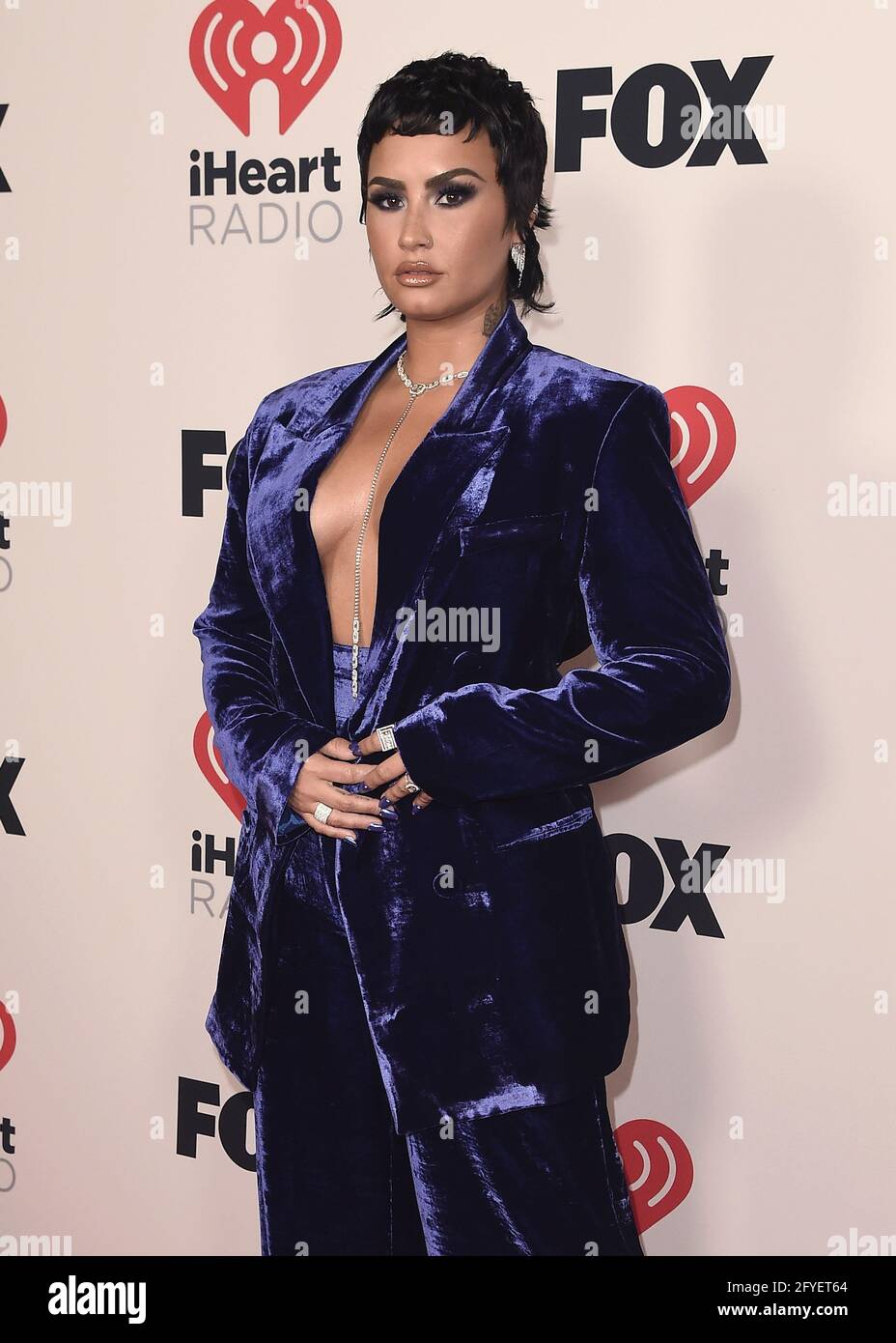 HOLLYWOOD, CA - MAY 27: Demi Lovato at the 2021 “iHeartRadio Music Awards”  airing live from The Dolby Theatre in Los Angeles, Thursday, May 27  (8:00-10:00 PM ET live / PT tape-delayed)
