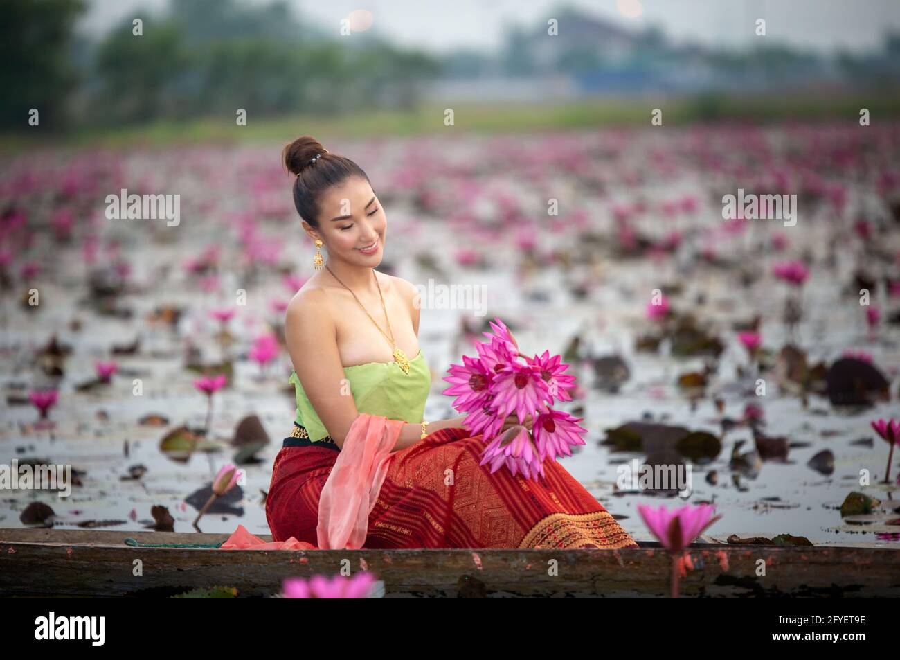 Pink lotus clearance dress