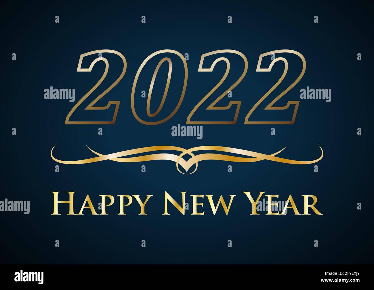 2022 Happy New Year. Golden vector text Stock Vector Image & Art - Alamy