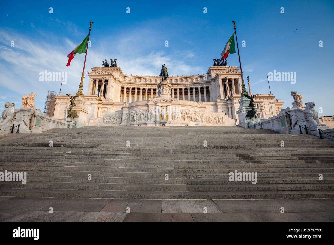 Monumento a Vittorio Emanuele II, Rome Italy. Stock Photo