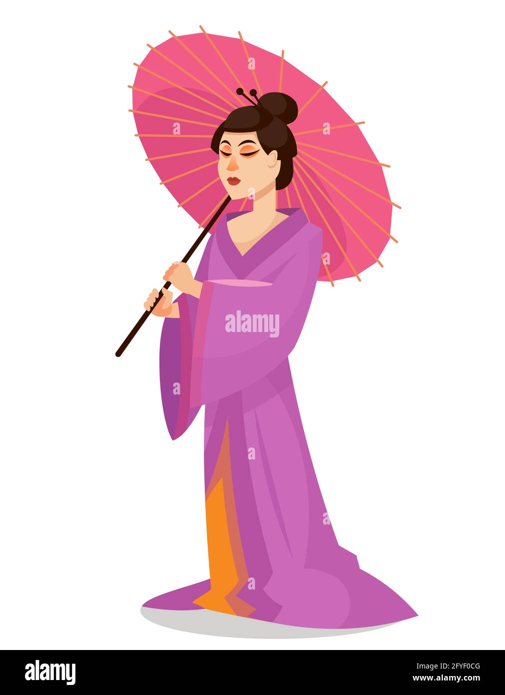 Kimono and accessories Stock Vector Images - Alamy
