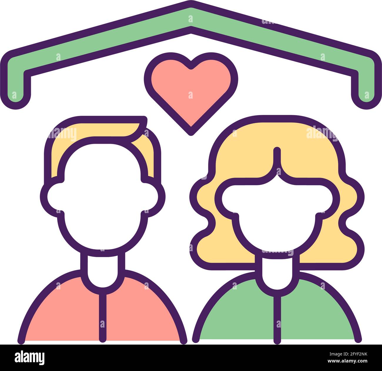 Family love RGB color icon Stock Vector Image & Art - Alamy