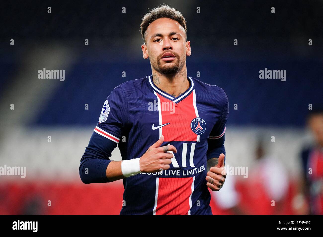 File Photo Dated May 16 21 Of Neymar During The French Ligue 1 Football Match Between Paris Saint Germain Psg And Stade De Reims Sr At The Parc Des Princes Stadium In