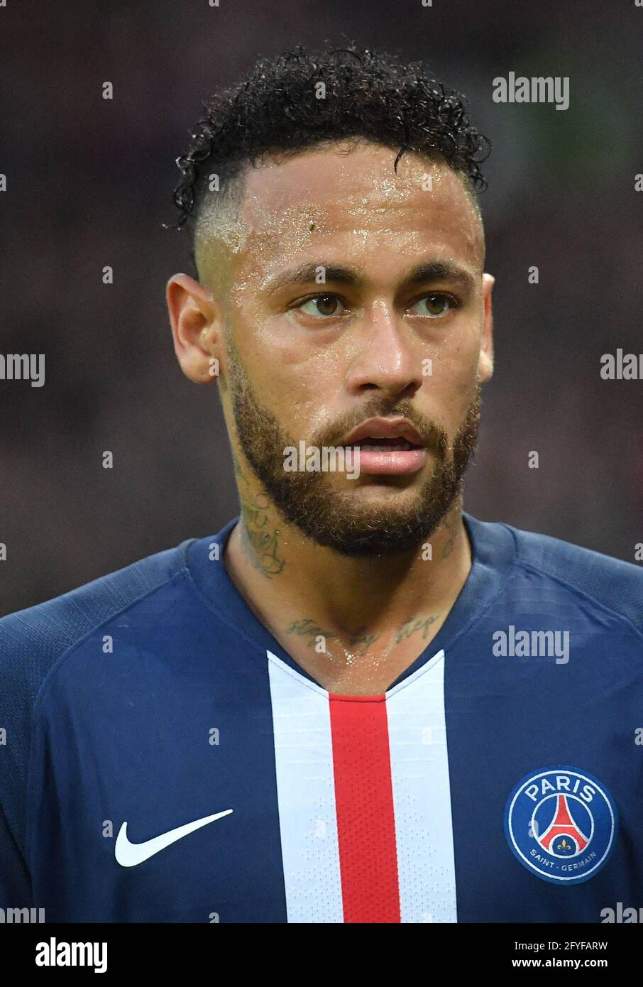 File photo dated October 5, 2019 of Paris Saint-Germain's Neymar during the  French L1 football match between Paris Saint-Germain and Angers SCO at the  Parc des Princes stadium in Paris. Nike said