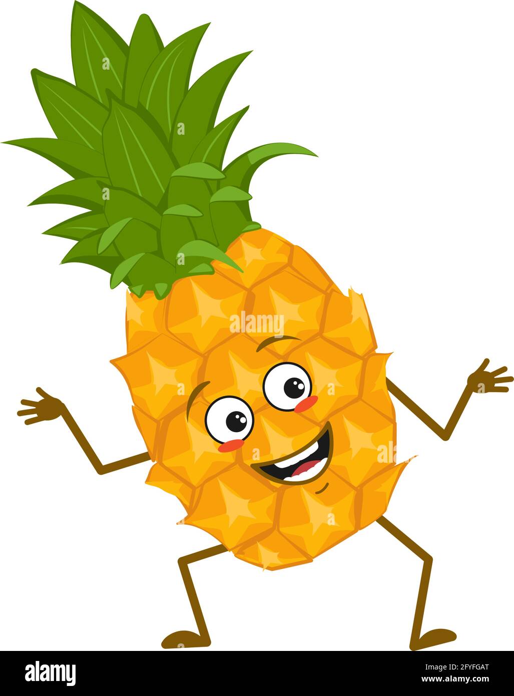 Smile pineapple Stock Vector Images Alamy