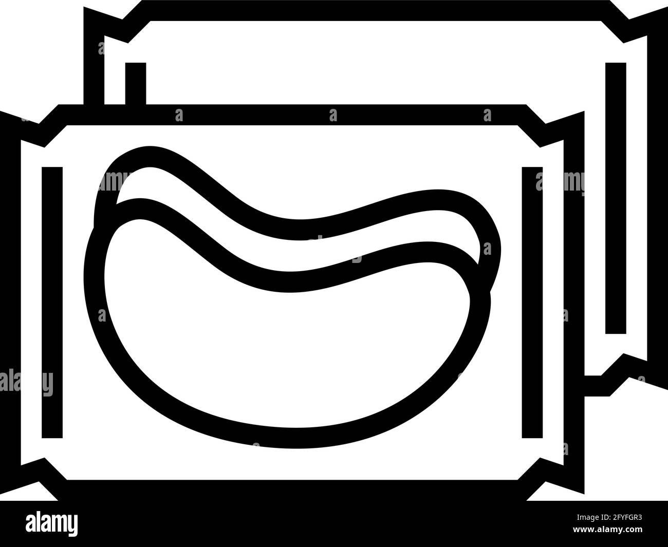 patches package line icon vector illustration Stock Vector Image & Art ...