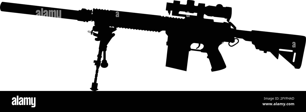 sniper rifle stencil