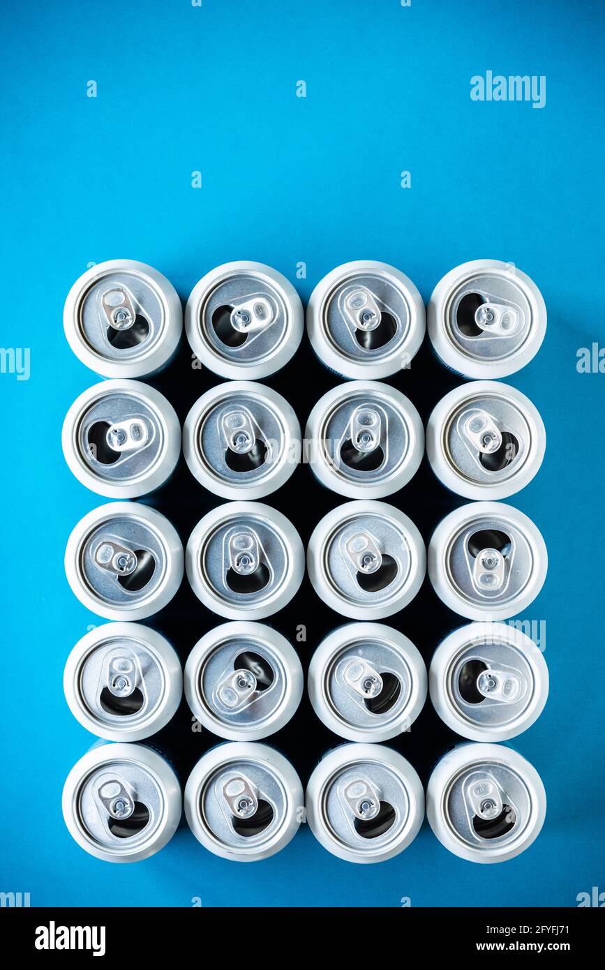 Drink cans. Stock Photo