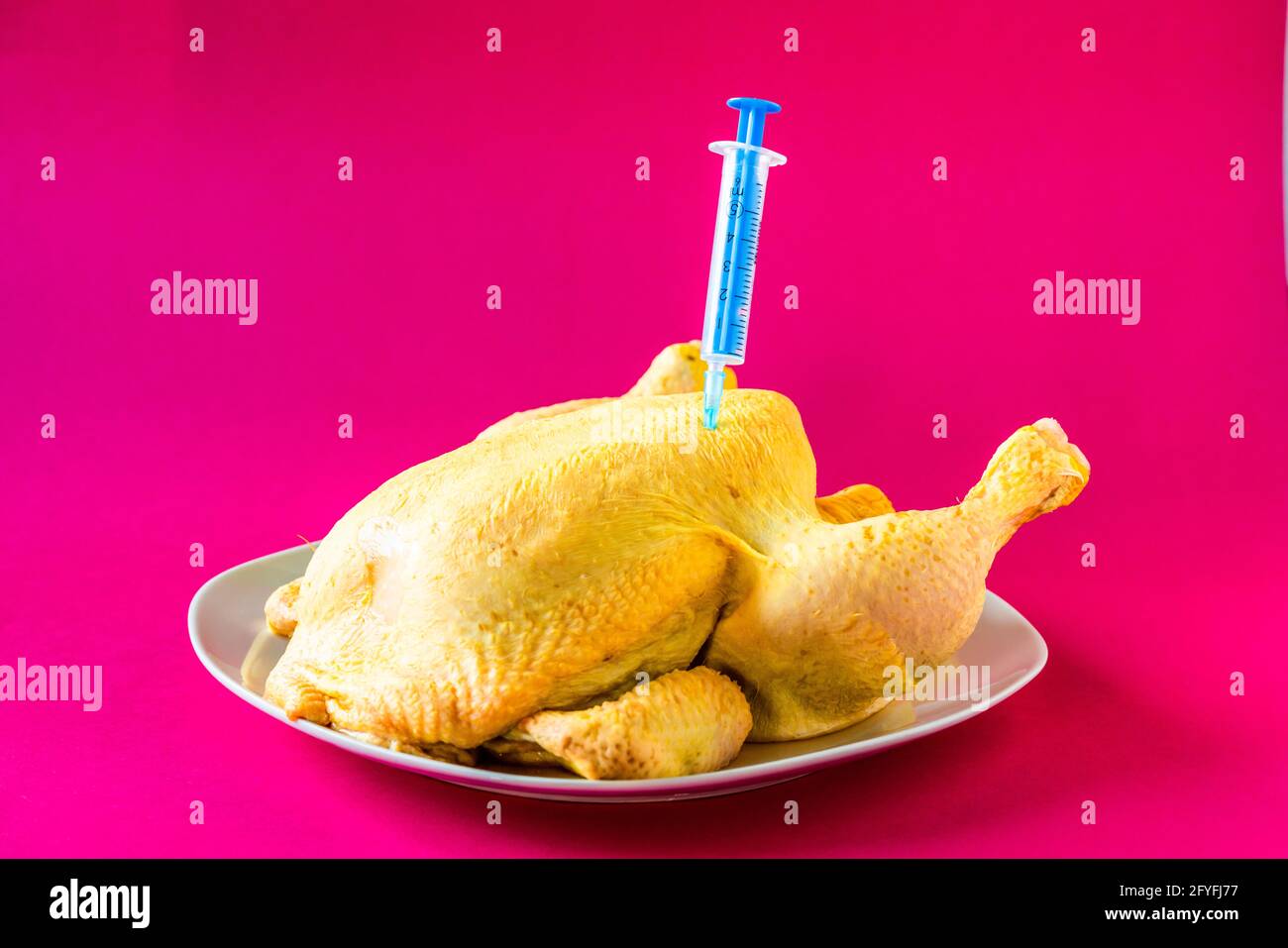 Genetically modified meat, conceptual image. Stock Photo