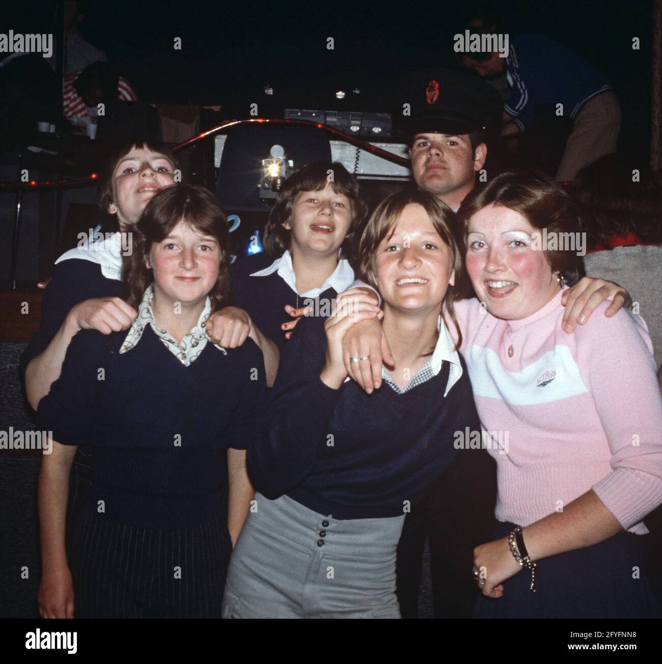 Blue Lamp disco run by the RUC, Royal Ulster Constabulary, for local