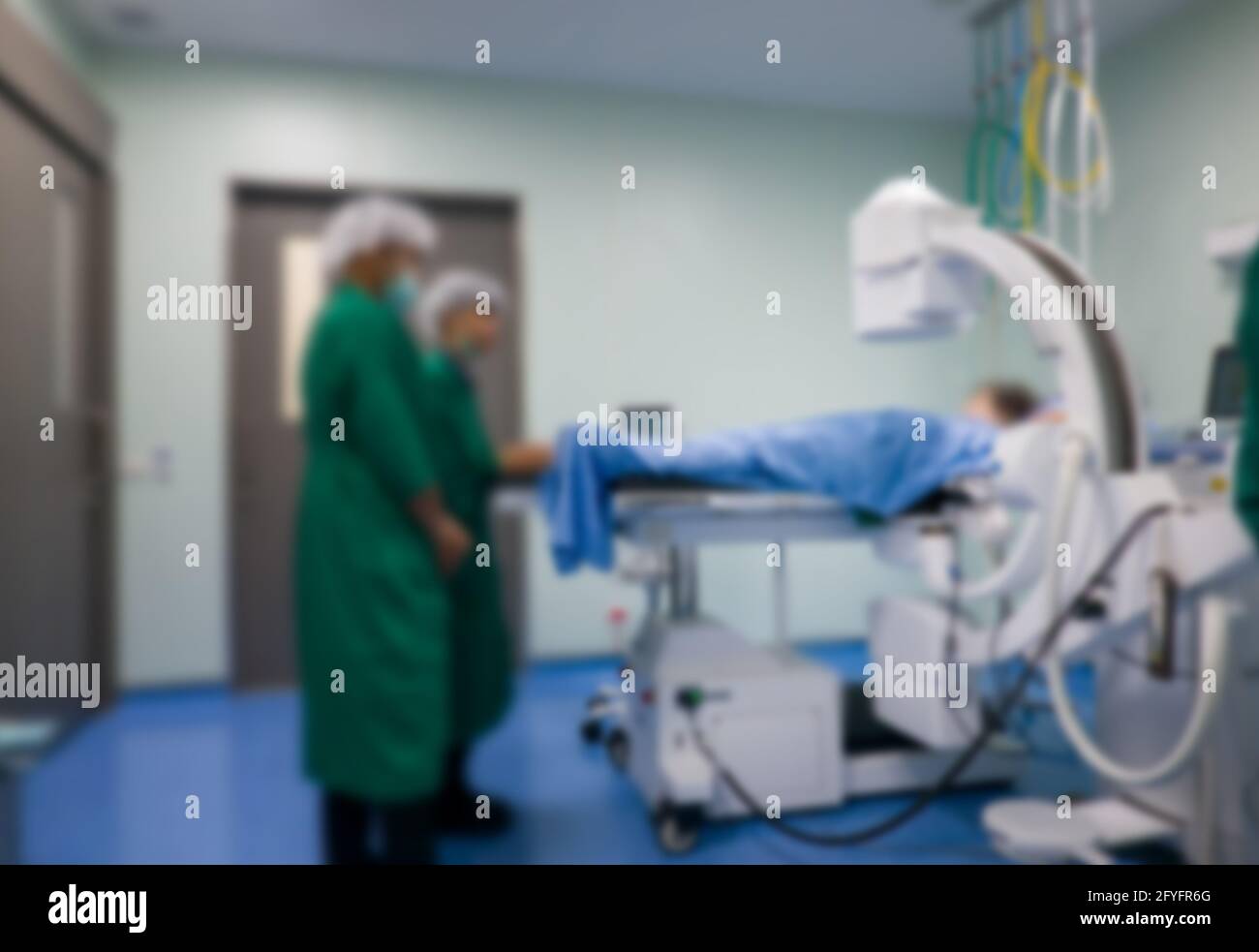 Medical Team Performing Surgical Operation in Modern Operating Room ...