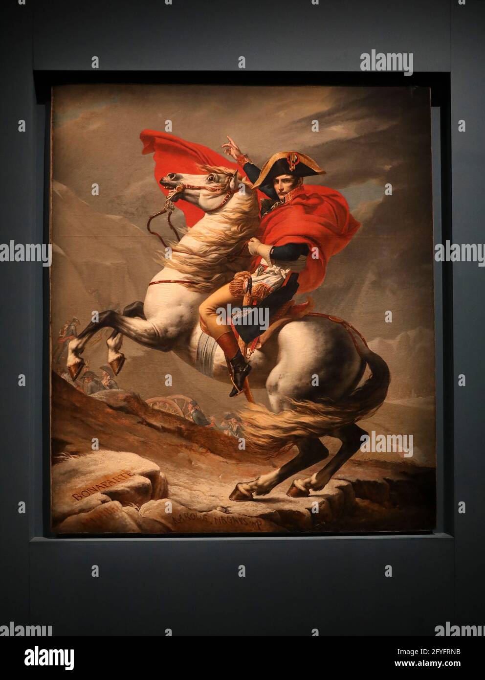 NAPOLEON EXHIBITION AT THE LA VILLETTE GRANDE HALLE Stock Photo