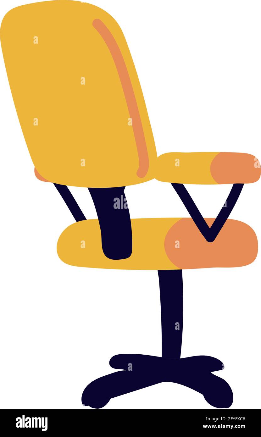 Empty leather office chair Stock Vector Images - Alamy