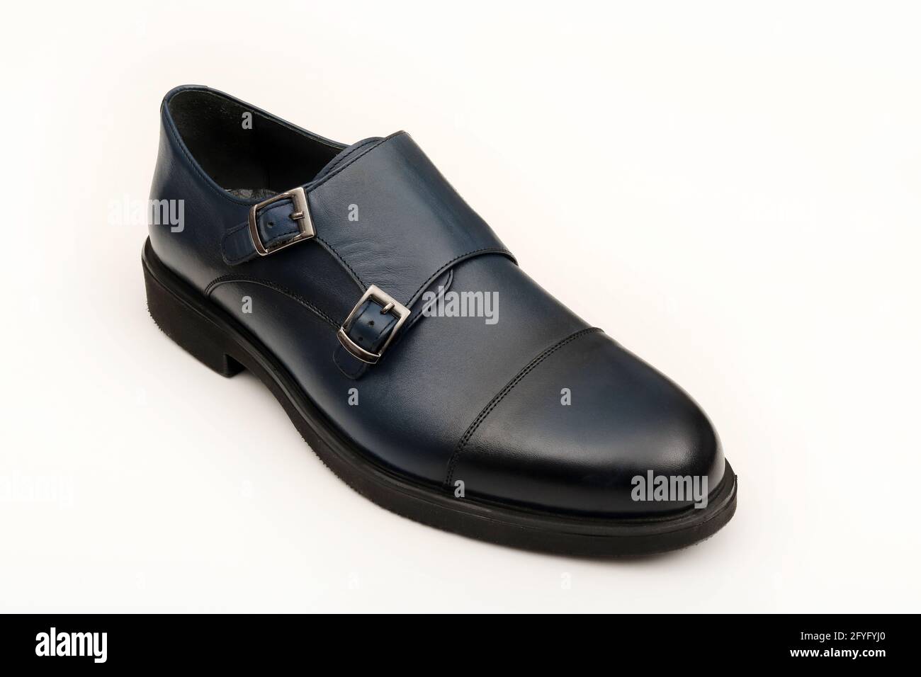 Classic black leather men's shoes Stock Photo - Alamy