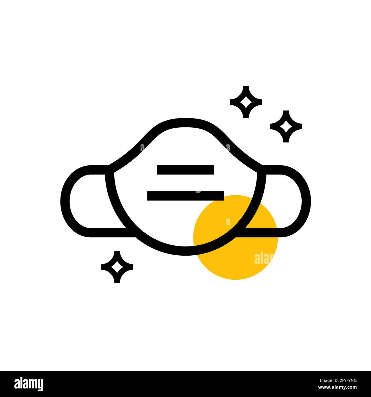 masker protection vector icon design illustration Stock Photo - Alamy