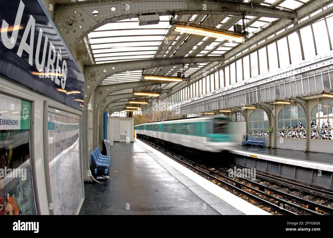 Jaures subway station hires stock photography and images Alamy