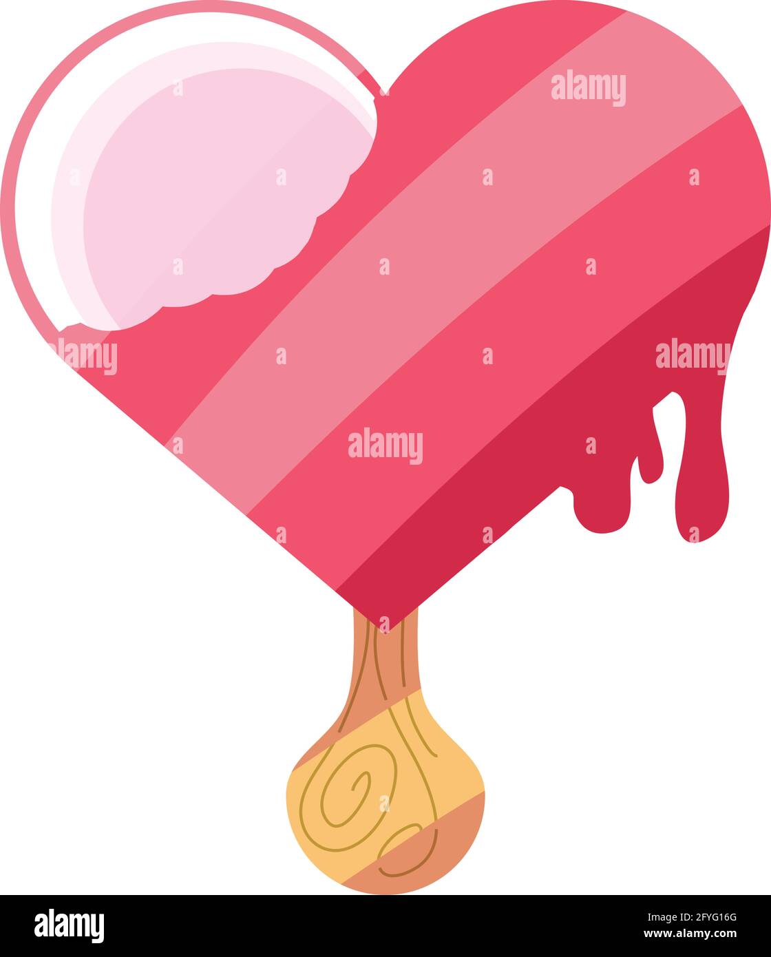 ice cream shaped heart Stock Vector Image & Art Alamy