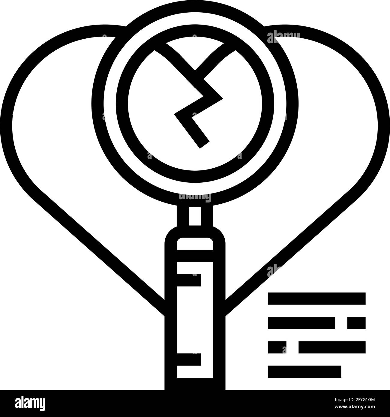 investigation of infidelity line icon vector illustration Stock Vector ...