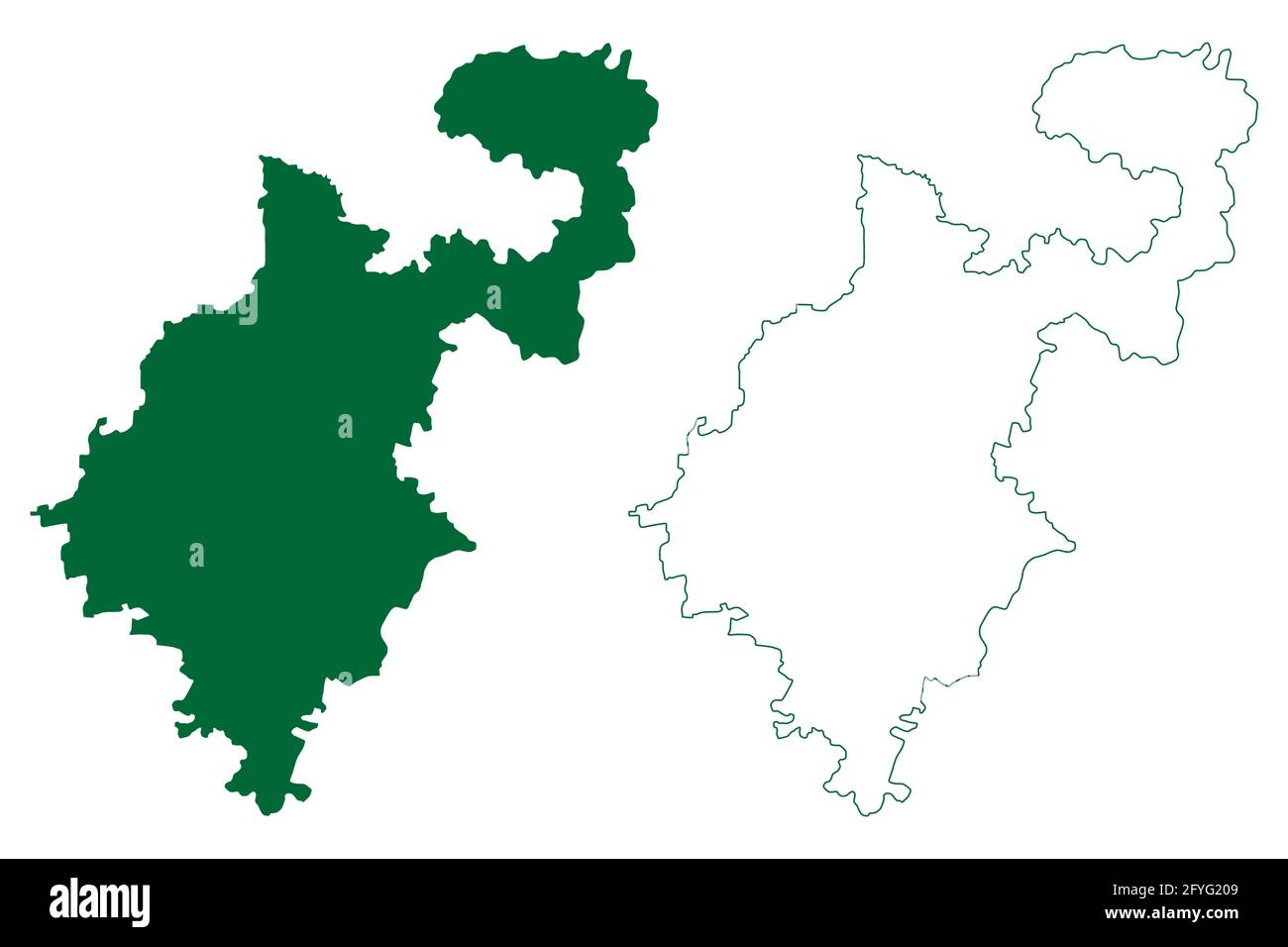 Maharashtra (States and union territories of India, Federated states,  Republic of India) map vector illustration, scribble sketch Maharashtra  (MH) state map:: tasmeemME.com