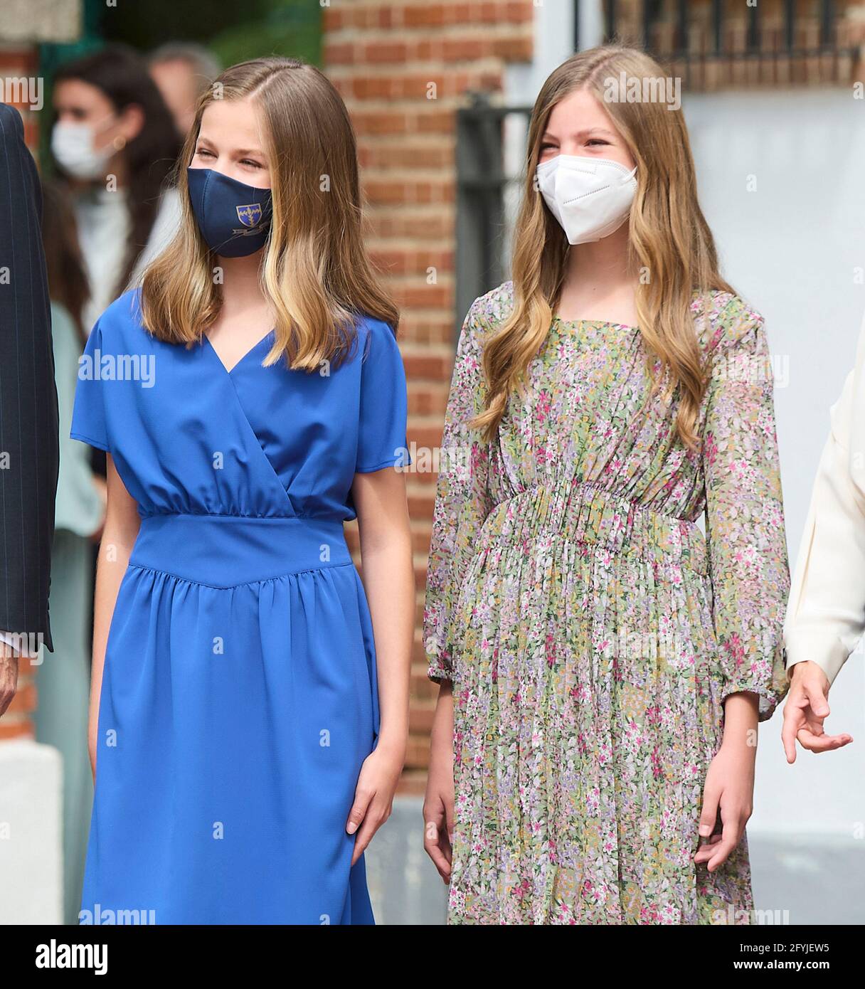 Princess Leonor and Princess Sofia arrive for the confirmation of ...