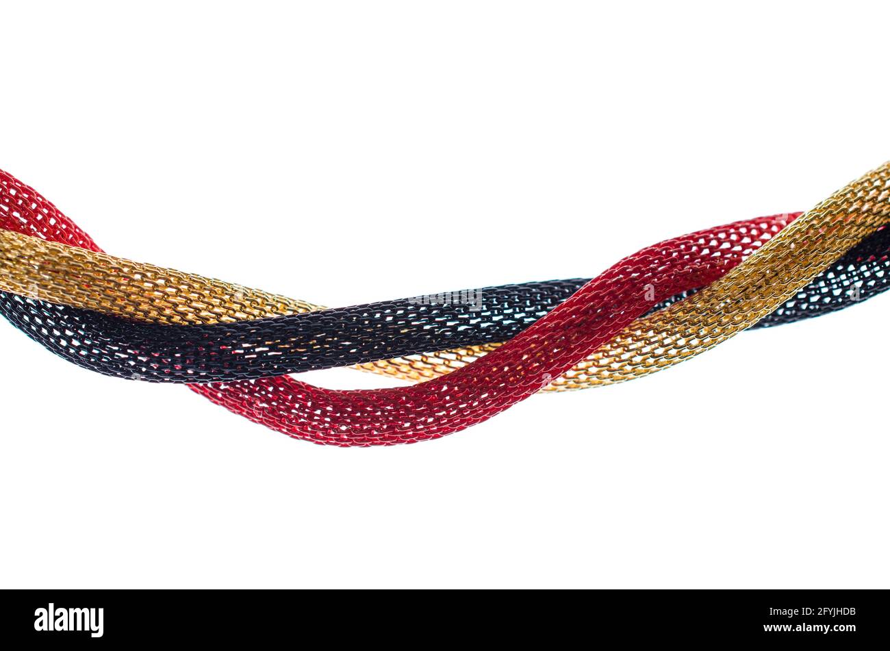 colored lines on a white background Stock Photo