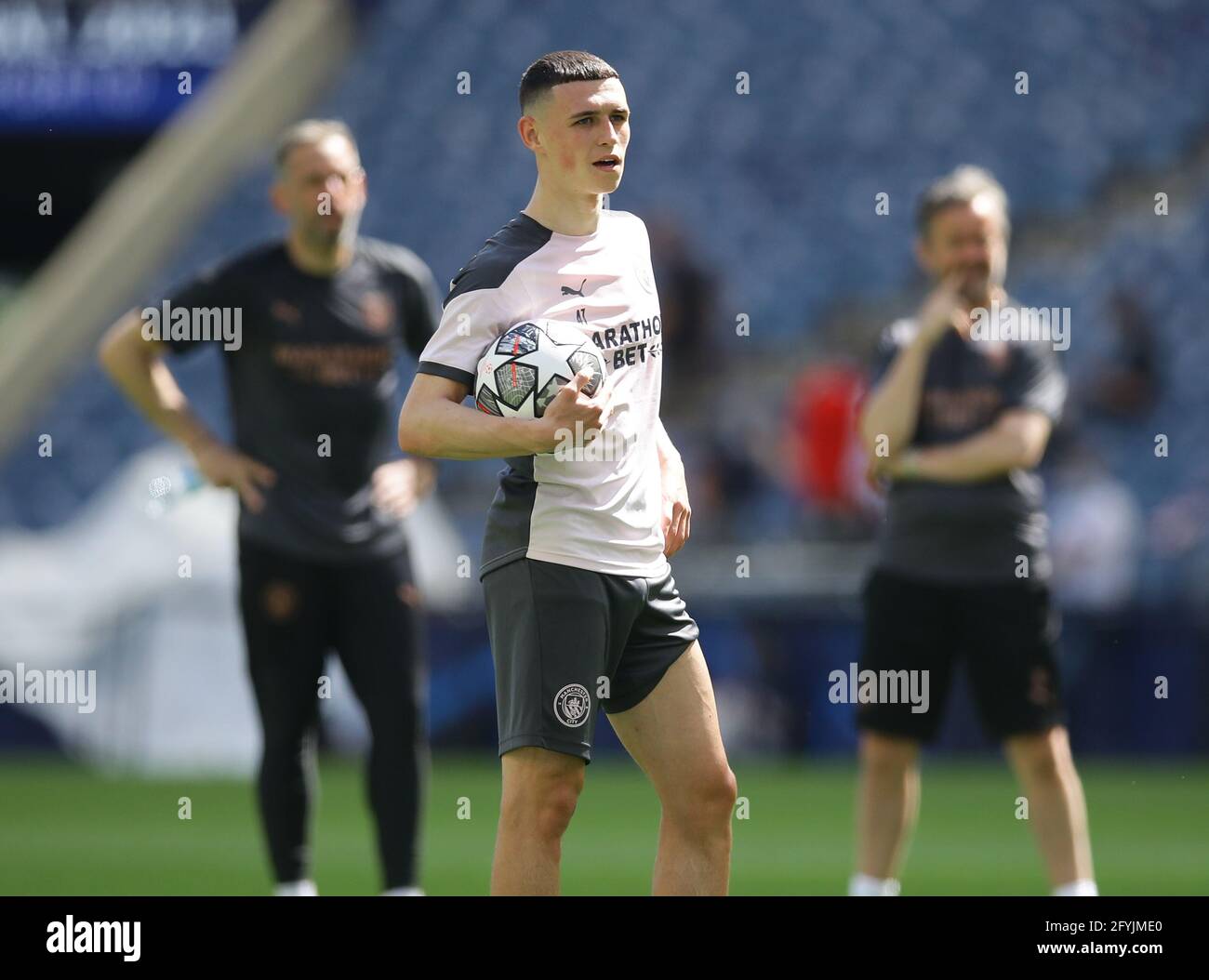 Porto, Portugal. 28th May, 2021. Phil Foden of Manchester City during their training session at the Estadio do Dragao, Porto. Picture credit should read: David Klein/Sportimage Credit: Sportimage/Alamy Live News Stock Photo