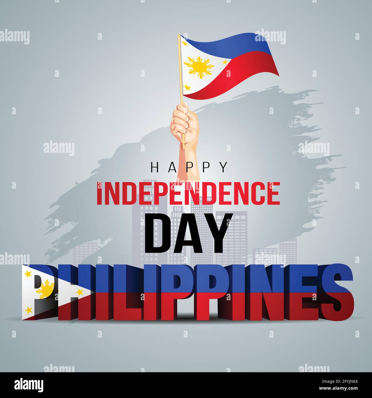 Happy Independence Day Philippine Vector Template Design ...