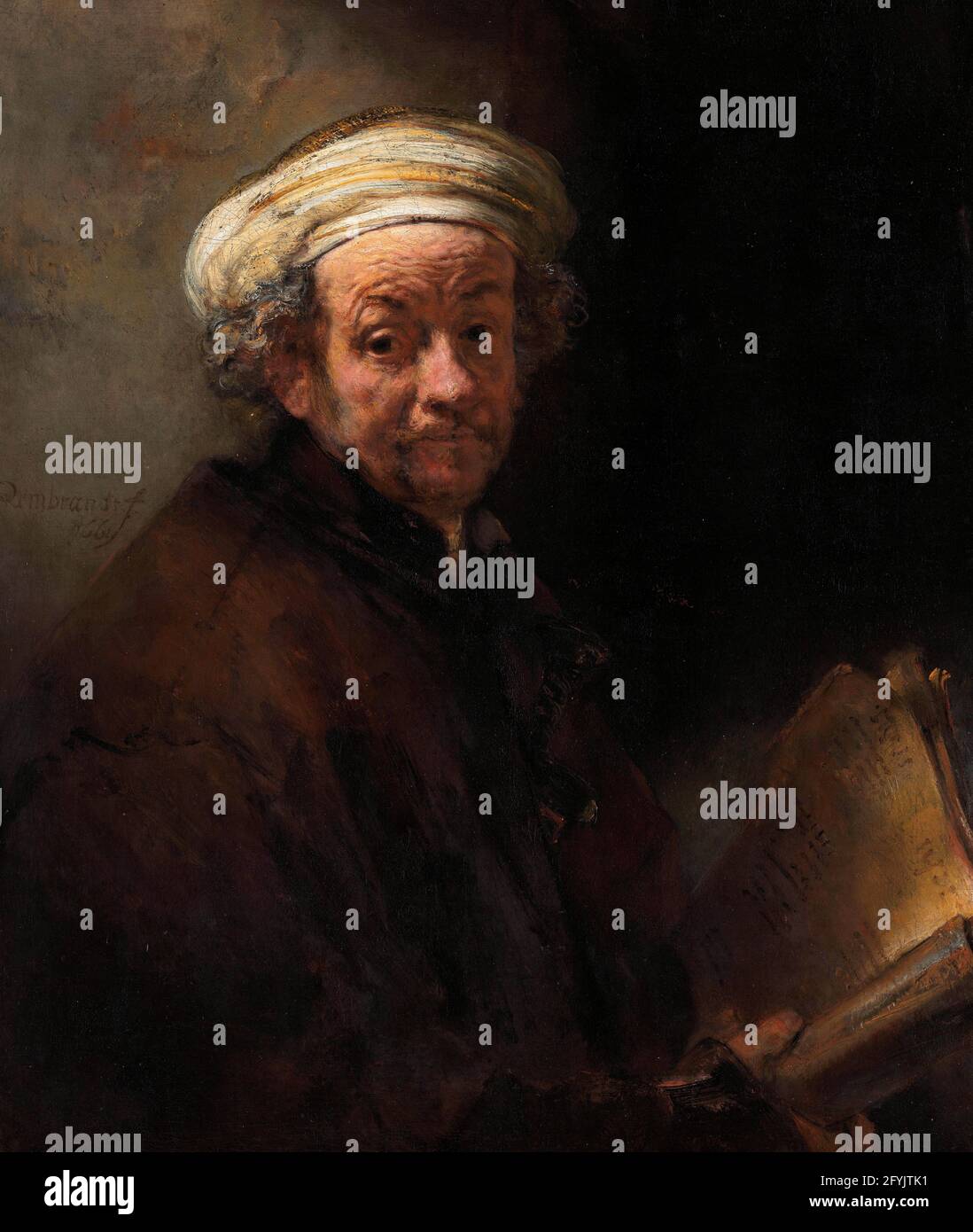 Rembrandt rembrandt van rijn self portrait hires stock photography and