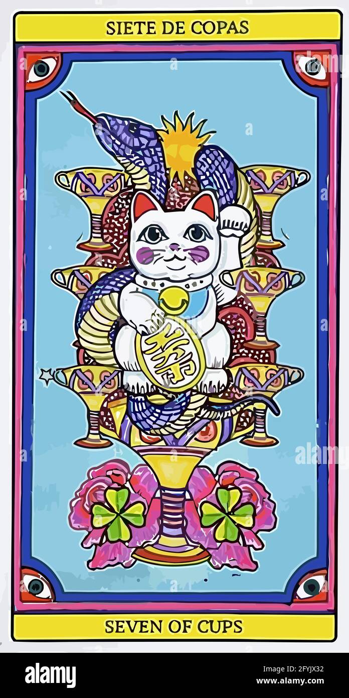 tarot fortune telling card illustration Stock Photo Alamy