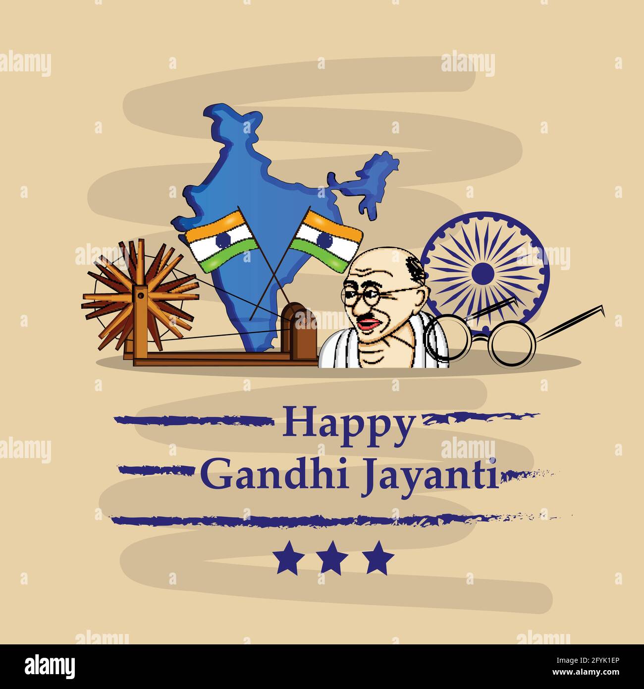 Gandhi Jayanti background Stock Vector Image & Art - Alamy
