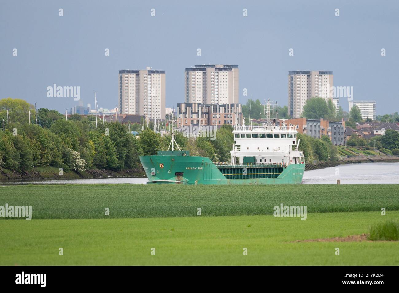 Arklow Rival on the River Clyde Glasgow Stock Photo