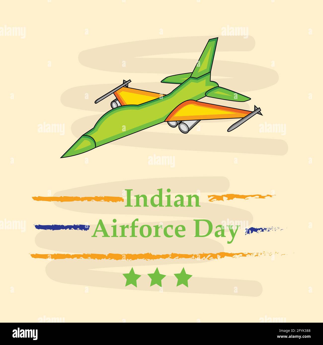 Indian Airforce Day Stock Vector Image & Art - Alamy