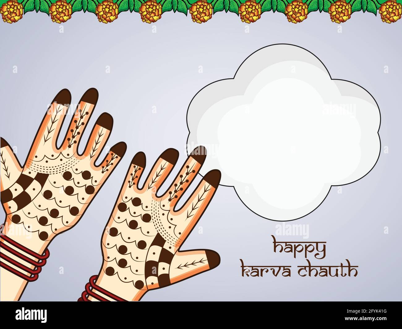 Hindu Festival Karva Chauth Stock Vector Image &amp; Art - Alamy