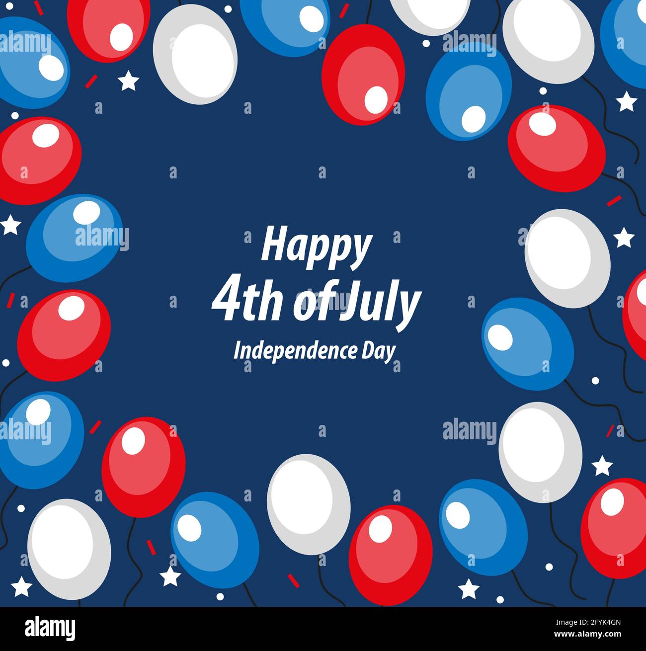 Celebration Garlands Usa Party Stock Vector Images Alamy